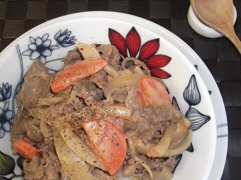 ロシア風牛丼